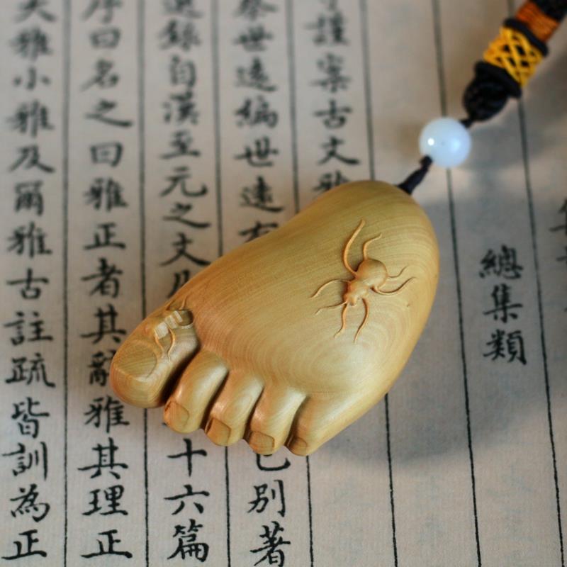 小叶黄杨木雕手把件实木文玩饰品把玩雕刻工艺品长辈礼品知足常乐