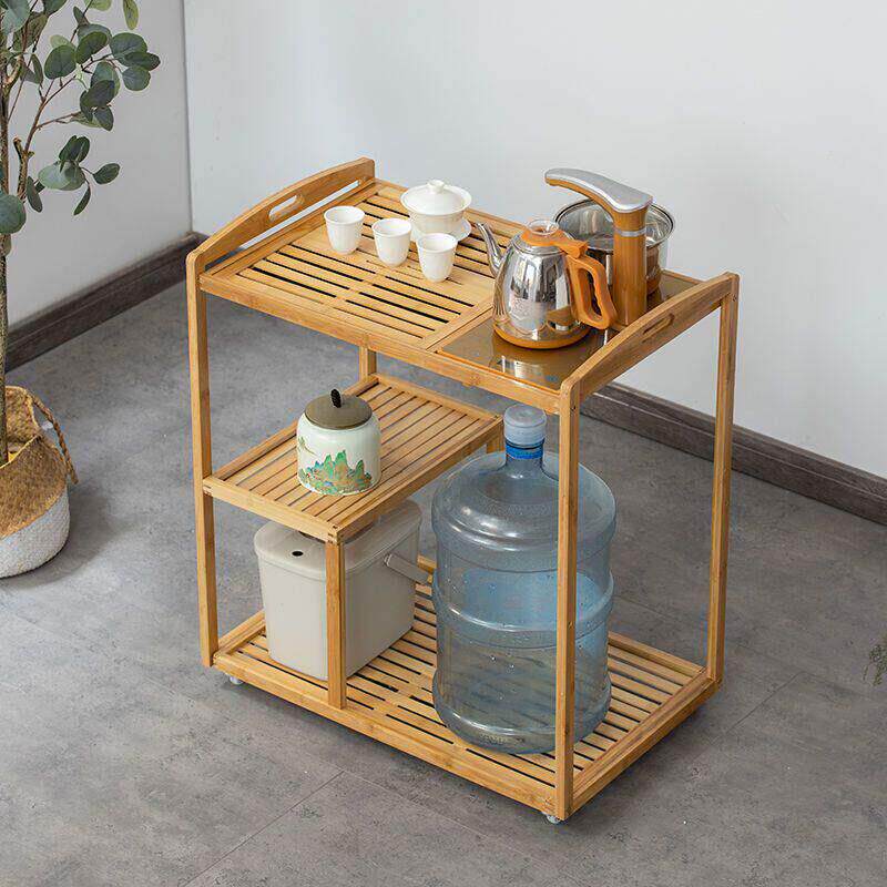 移动茶桌小型家用阳台茶具全套装小茶台烧水壶一体式茶桌简夫茶几