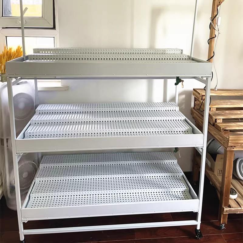 阳台多肉花架带水槽接水盘室内沥水盘浸水盆多层落地镀锌管花架