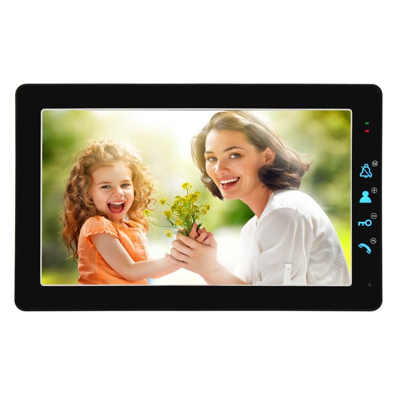 高清防水9寸可视门铃 别墅有线1080P指纹密码楼宇对讲智能IC门禁