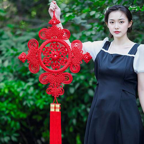 天翊吉中国结挂件大号客厅玄关卧室天吉云锦平安庆结高档手工挂饰