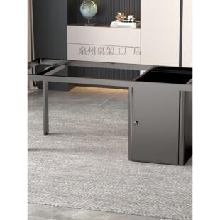 现货金属桌腿支架不锈钢大理石底座奢石茶桌架子实木板岩板桌子腿