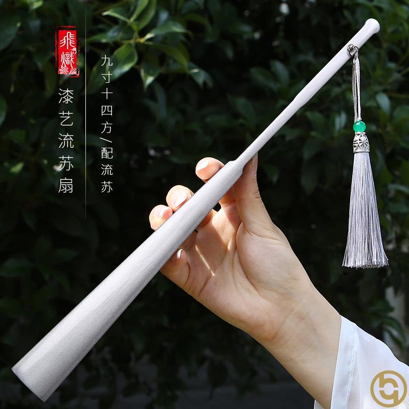 金色扇子男款折叠防身武器古风太极功夫战术扇子金属洒金礼物