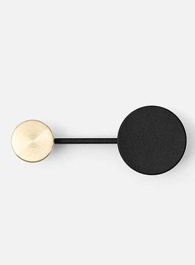 sort丹麦全铜menu壁挂afteroom挂钩衣帽架金属北创意欧极简样板房