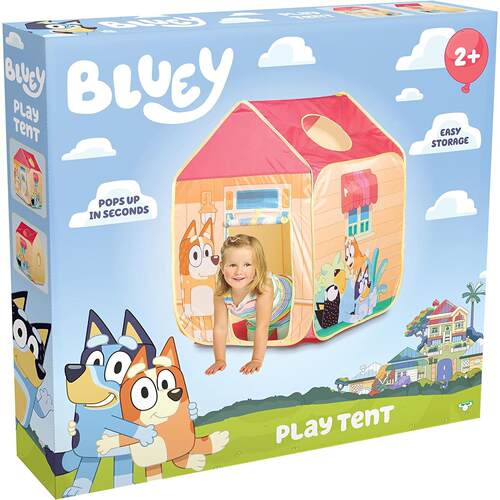 跨境新品bluey talking plush布鲁依狗一家户外儿童帐篷