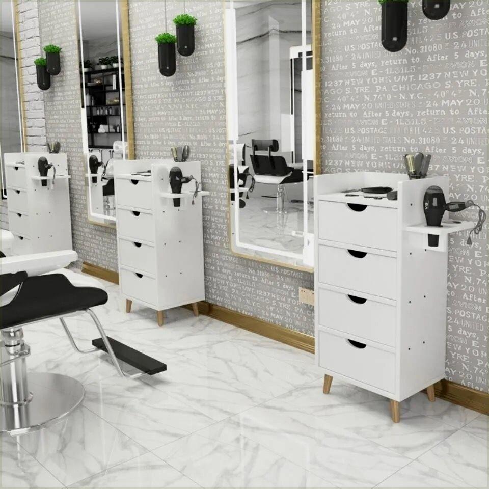 理发工具柜发廊专用工具台美发店工具车抽屉式镜台柜子带锁剪发柜图片