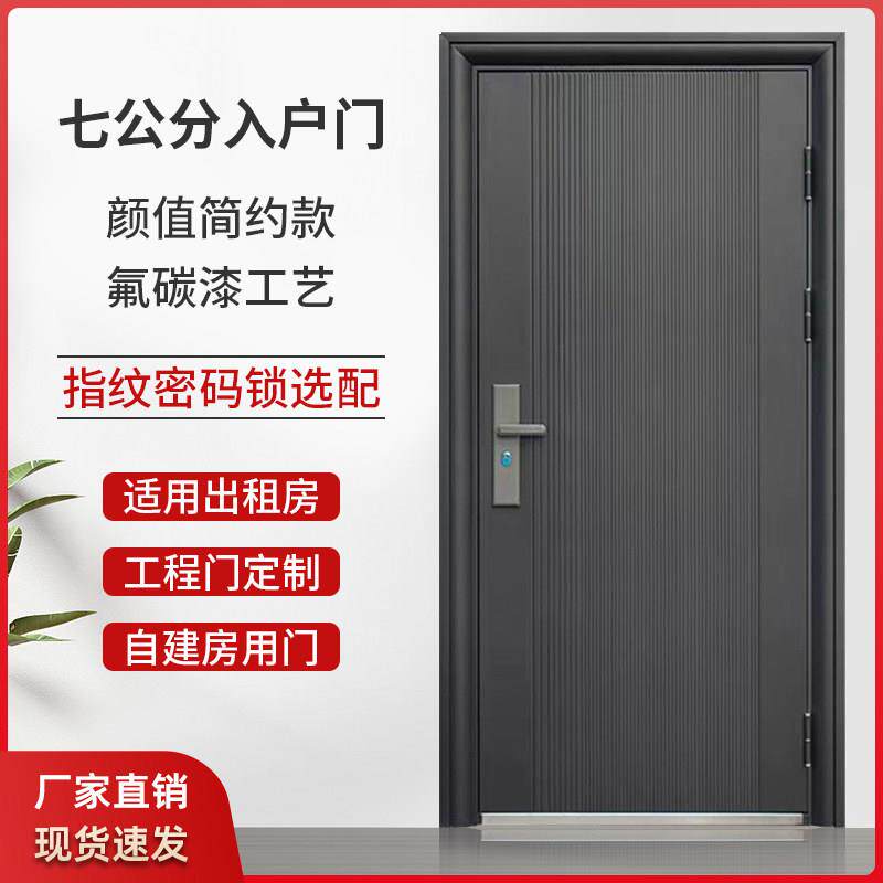 入户门防盗门进户门家用大门子母农村室内外出租房钢质工程单开门