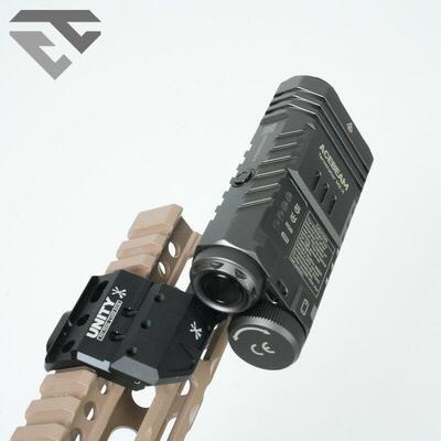 战术延长快拆支架20MM导轨支架ACEBEAM M2-X手电筒底座转换支架