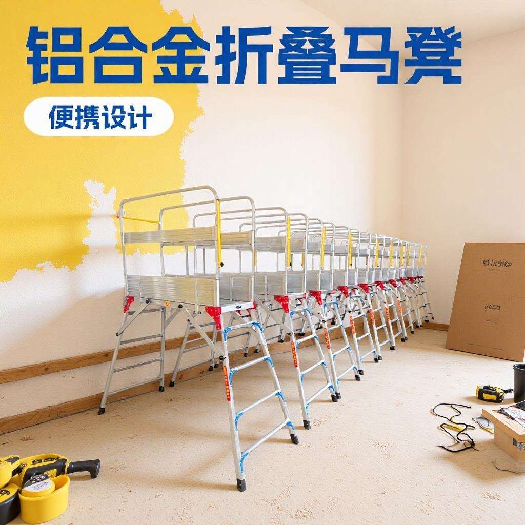 仓库取货登高铝合金马凳装修刮腻子登高平台梯凳便携收纳洗车凳
