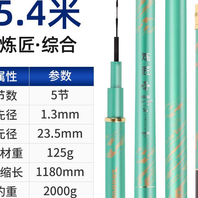 龙王恨炼匠综合鱼竿5H超轻超硬台钓竿高碳素鱼竿28调19调大物鱼杆