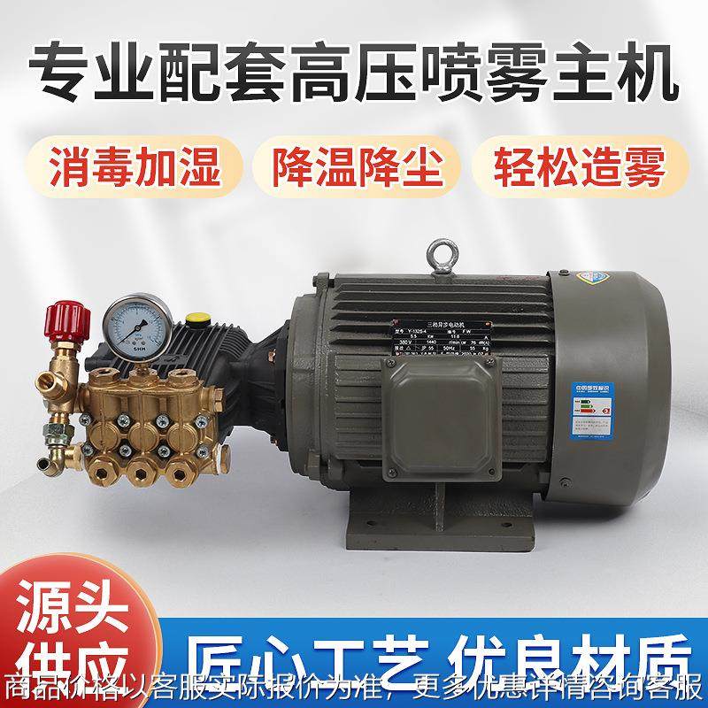 高压喷雾景观造雾机造雾加湿器设备雾森主机除尘降温雾化系统水泵