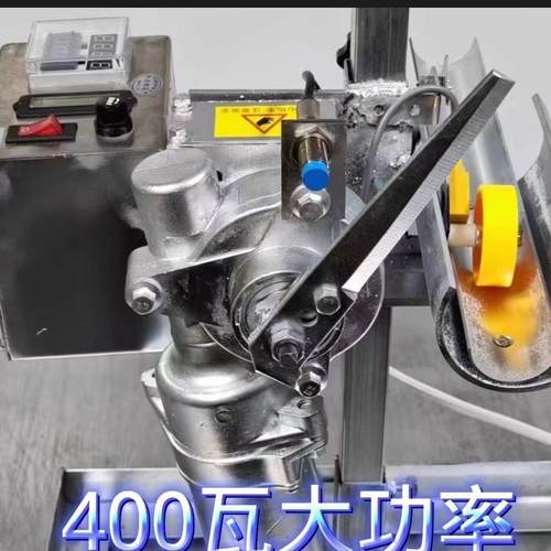 蓬化机直管切断器空心直管切刀微电脑调速小型玉米泡大米筒切割机