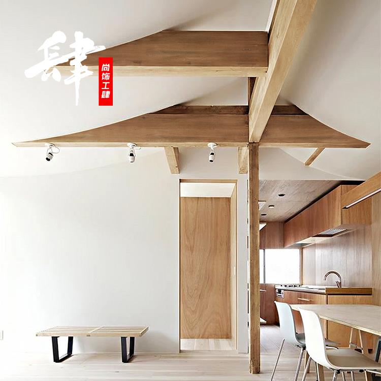 贴纸自粘横梁包立柱下水管改造彷木纹原木风防水防潮装饰美化壁纸