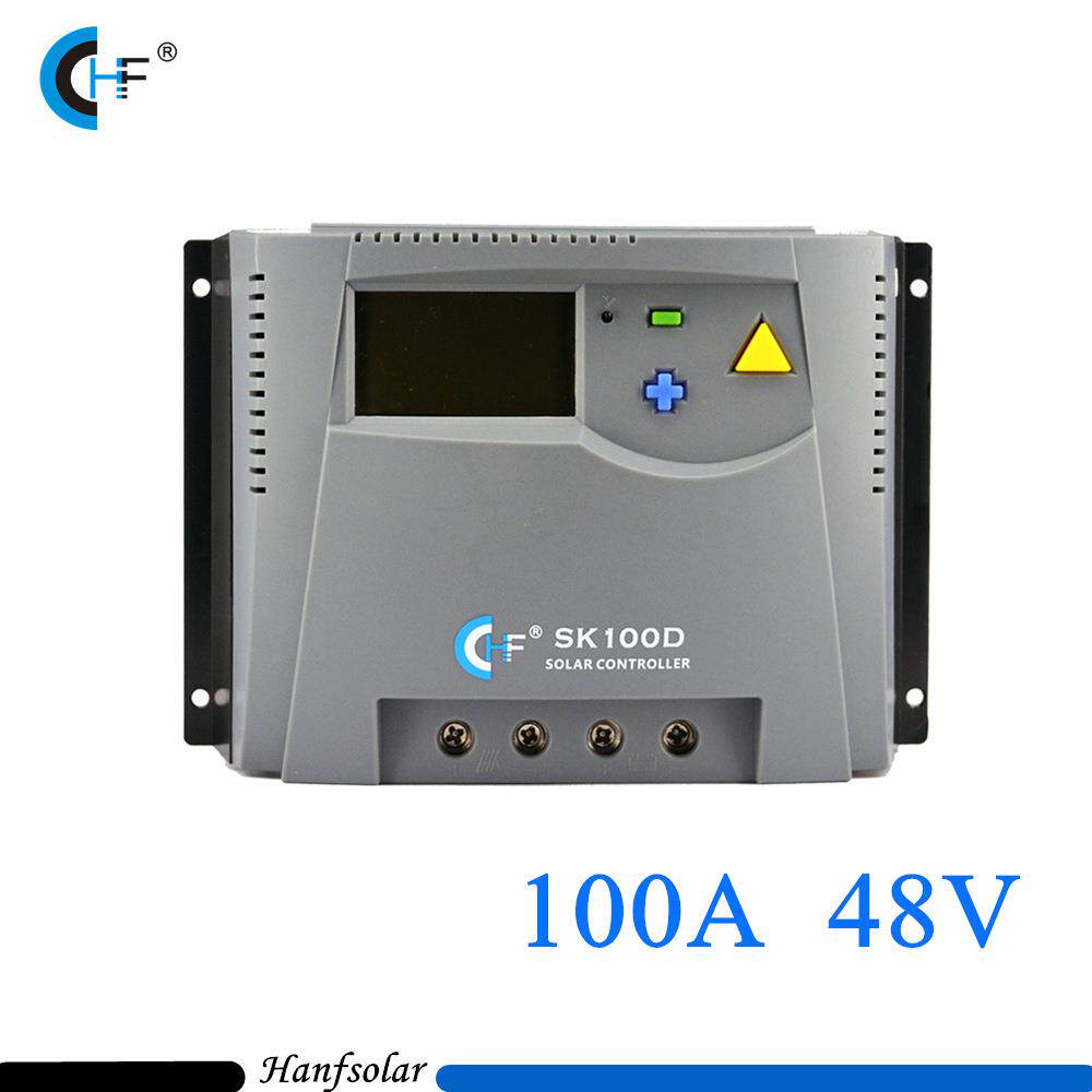 S高端PWM100A太阳能充放电控制器12V24V36V48VLCD大显示屏