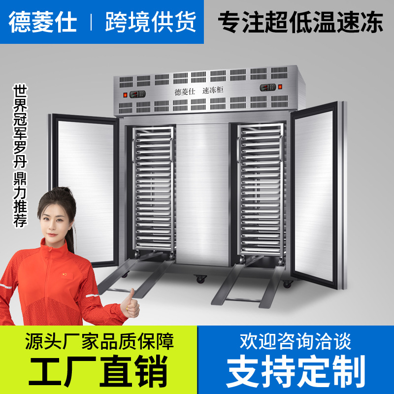 德菱仕速冻柜商用速冻冷柜零下80度急冻柜插盘包子饺子海参速冻机