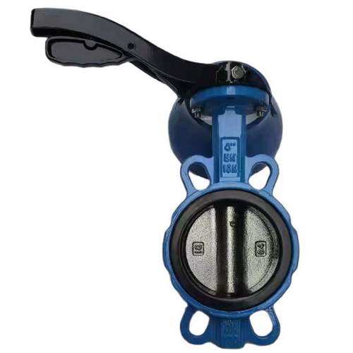 铝手柄对夹蝶阀球墨铸铁软密封三元乙丙橡胶对夹蝶阀大体D71X-16Q