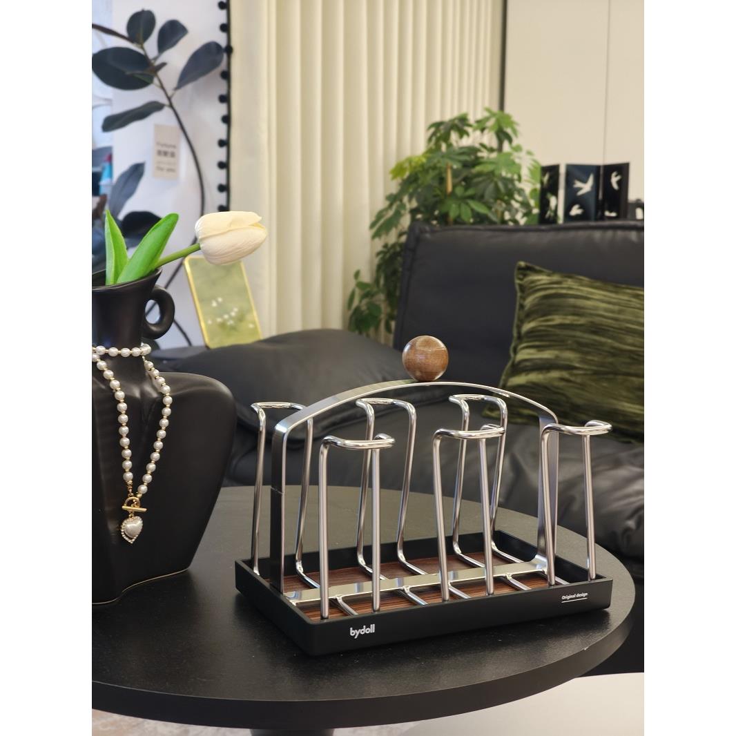 中古风杯子架家用高颜值马克杯收纳架水杯茶杯咖啡杯倒挂沥水架子