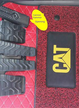 挖机卡特CAT312 320 324 313 329 330 336D新款驾驶室地板胶 脚垫