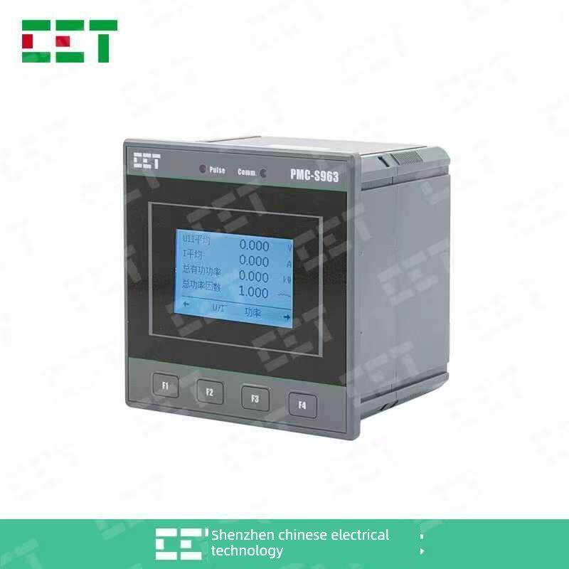 中电科技Pmc-S963三相多功能电动表盘配智能液晶屏电流电压功率监