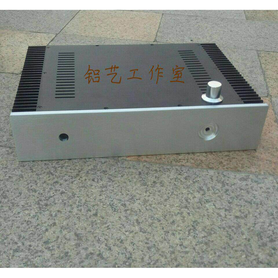标准版两侧散热全铝功放小甲类机箱 430宽X90高X308长 4390小甲