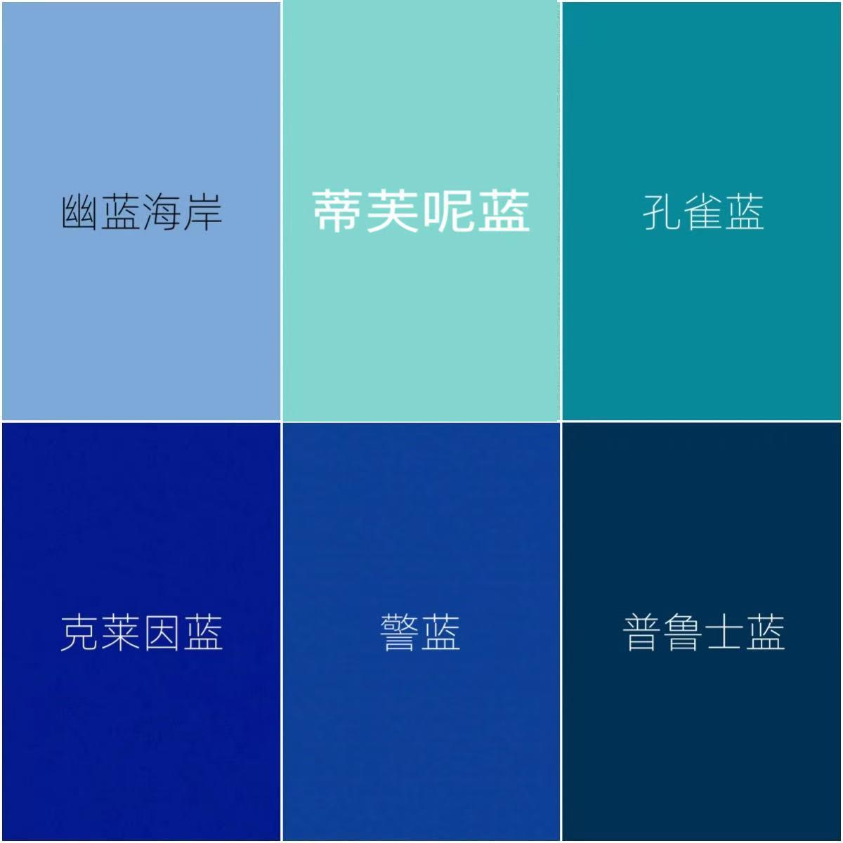 外墙警蓝色克莱因蓝提夫尼蓝普鲁士蓝色门头装修哑光防水防晒涂料