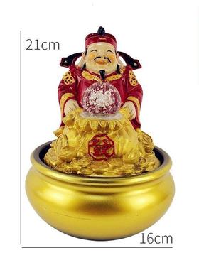 摇钱树招财树桌面喷泉流水家居饰品摆件开店开业礼品