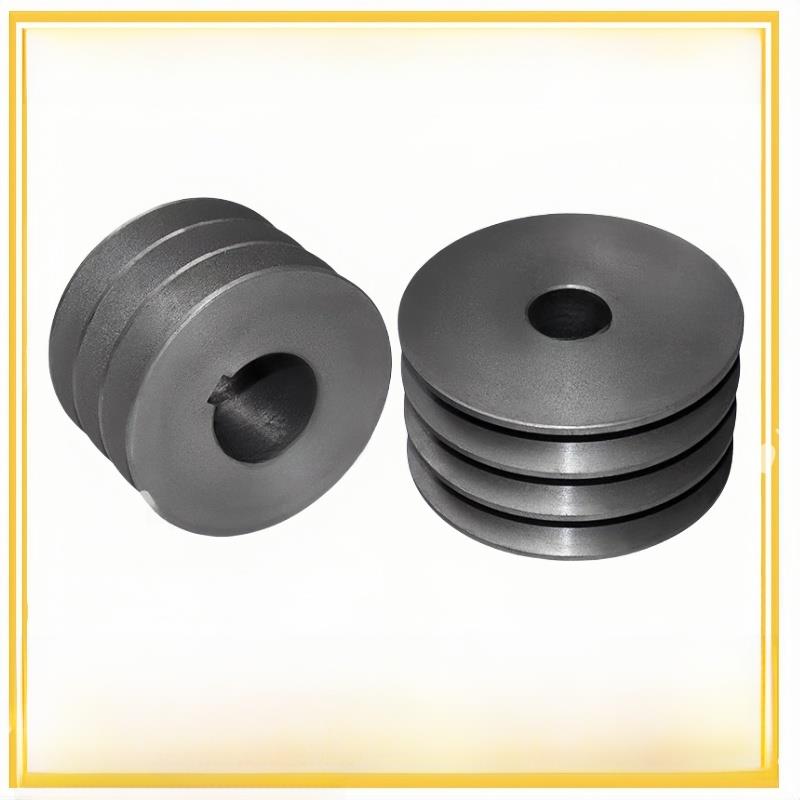 皮带轮C型3槽100-200外径电机轮三角带轮铸铁轮实心轮厂家直销