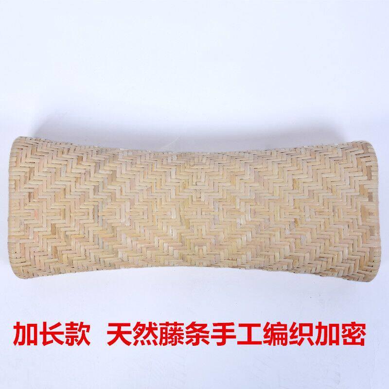 夏季加密纯天然手工编织加长款透气凉枕头颈椎镂空藤编空心枕单人