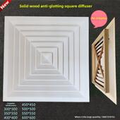 实木防结块扩散器中央空调出口回风出口顶棚百叶窗无滴漏出风口