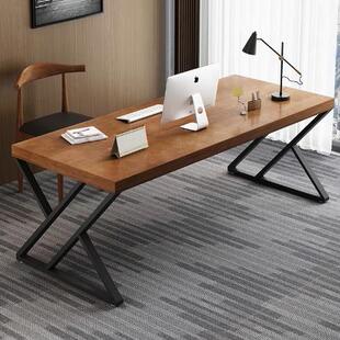实木电脑桌2025桌面工作台办公桌卧室家庭写字台长方形电子竞技桌