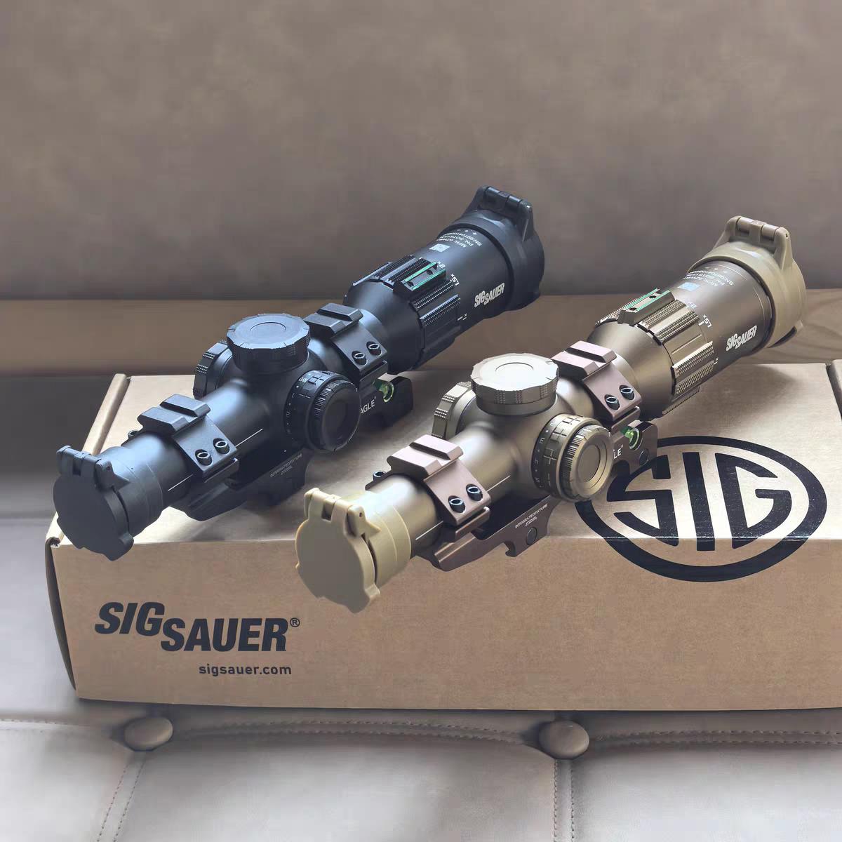 SIGSauer探戈1-6倍高清薄壁广角夜视速瞄i准器十字望远镜模型弹弓