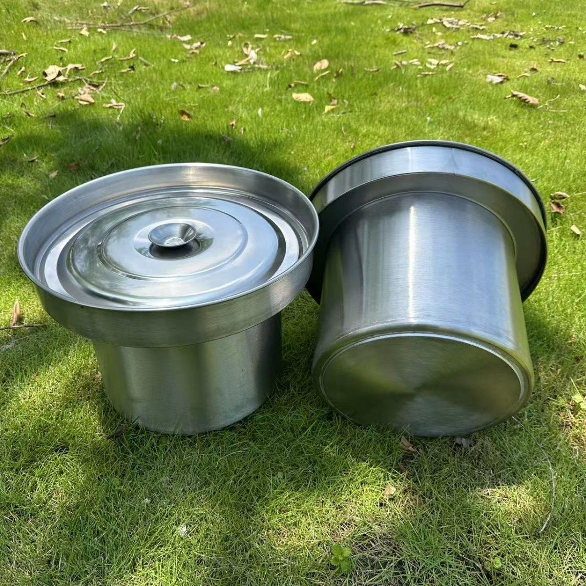 不锈钢复合底三层加厚蒸铮面铮汤粉炉不锈钢锅煮面锅汤煲桶煮粥锅