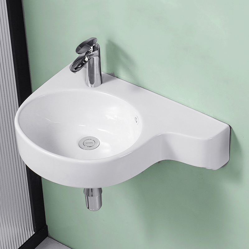 现代简约小户型挂墙式洗手盆阳台简易洗漱池卫生间陶瓷洗脸盆挂盆