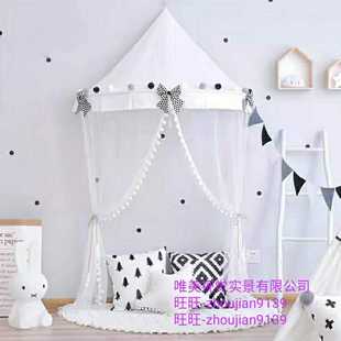 儿童实景设计摄影棚婚纱工作室拍照写真影楼装 制作 修店面2020新款