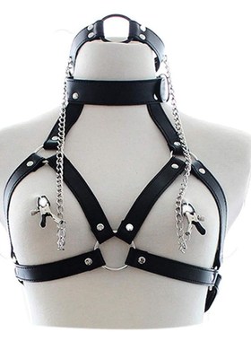 牵引链女女牵引女生颈带气质链脖圈项链男m项圈饰品蕾丝锁骨可爱