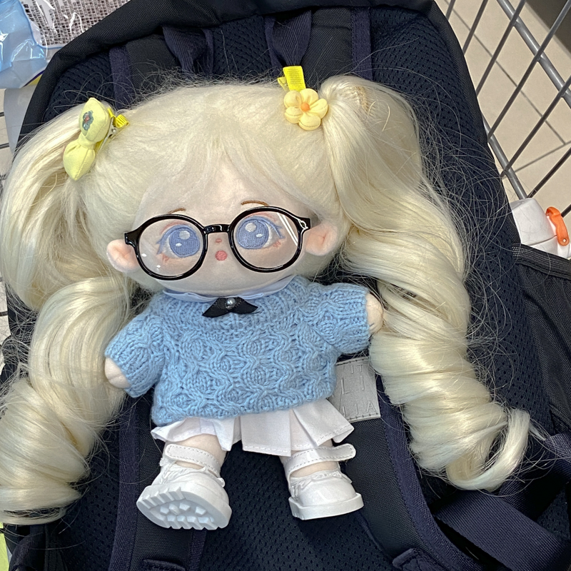 毛衣套装可拍单件20cm棉花娃娃衣服公仔换装娃衣V学院风套装鞋子