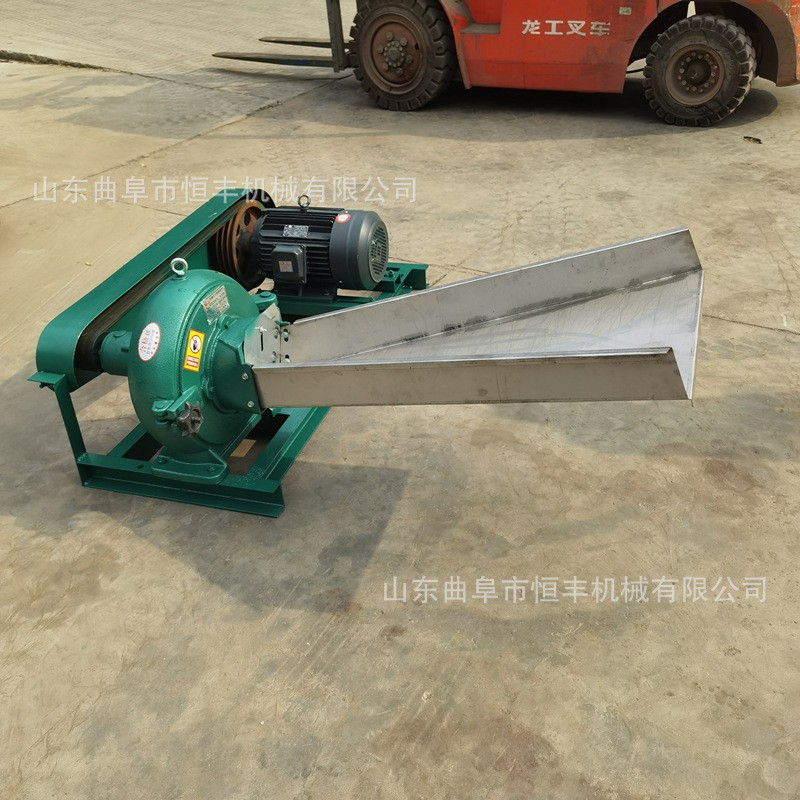 400双齿盘自吸无尘粉碎机 青稞高粱酿酒破碎机 养殖场玉米打粉机