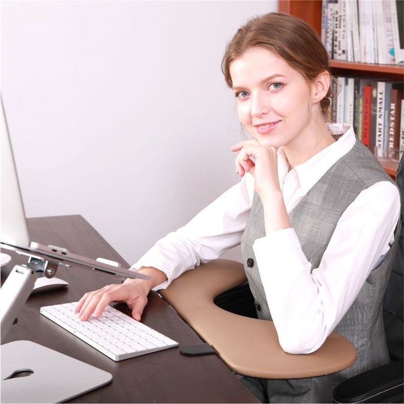 豪华款折叠手臂托架鼠标垫护腕电脑手托桌面延伸板皮革面料肘托,电脑硬件/显示器/电脑周边,鼠标垫/贴/腕垫,淘宝优惠券,粉丝福利购,淘宝优惠卷