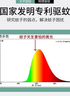 LED灯泡养殖场驱蚊灯暖黄养殖橙色灯驱蚊灯泡物理驱蚊Z球泡灯家用