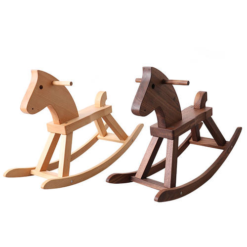 木马儿童摇马实木大人可坐婴儿小孩玩具一周岁生日礼物宝宝摇摇马