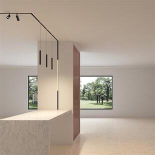 高档川合磁吸轨道射灯嵌入式轨道条客厅无主灯照明明 2米-高强度