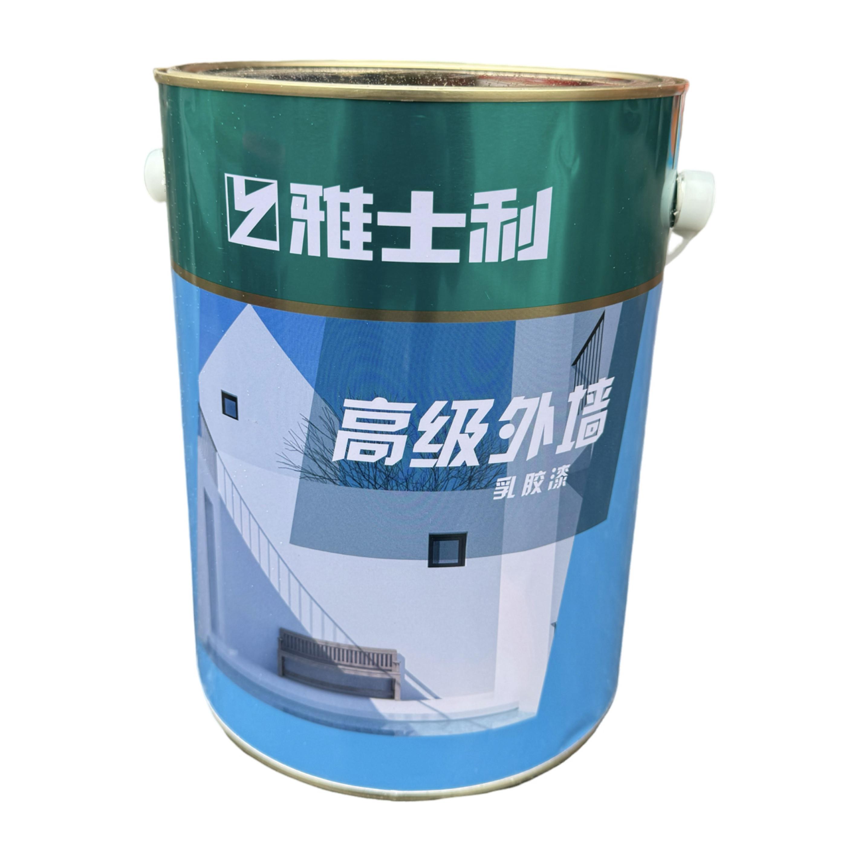 雅士利高级外墙乳胶漆白色墙面涂料防水防晒新城镇建设外墙涂料