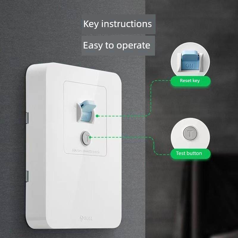 牛头漏电保护器开关插座机柜空调电热水器2P3P空气开关32A40A86型