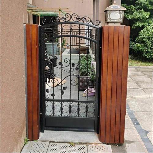 欧式铁艺大门户外防锈庭院花园农村院子单开对开入户走廊铁门定制