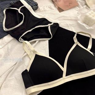 日系学生无痕内衣少女薄款 大胸显小胸聚拢无钢圈甜美简约透气文胸