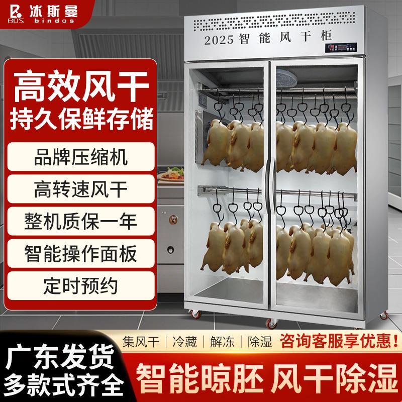 冰斯曼智能晾鸭柜商用烧鹅烧腊五花肉烤鸭风干柜保鲜除湿晾胚柜