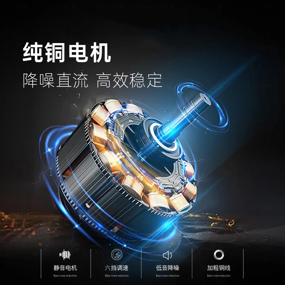 灯魅2025新款风扇灯具客厅餐厅卧室简约现代意式静音吸顶风扇吊灯