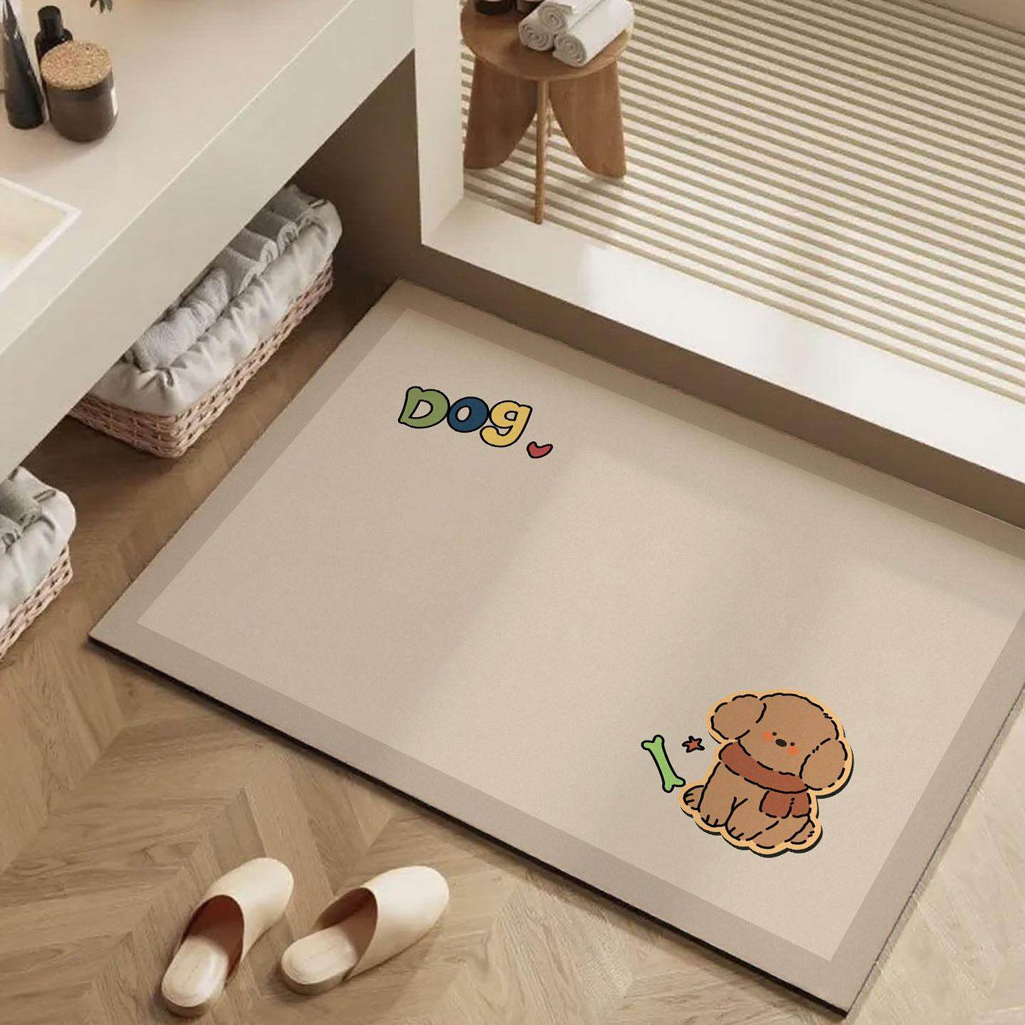 浴室地垫硅藻泥卫生间厕所门口速干吸水防滑门垫入户门可裁剪脚垫,居家布艺,家用脚垫,淘宝优惠券,粉丝福利购,淘宝优惠卷