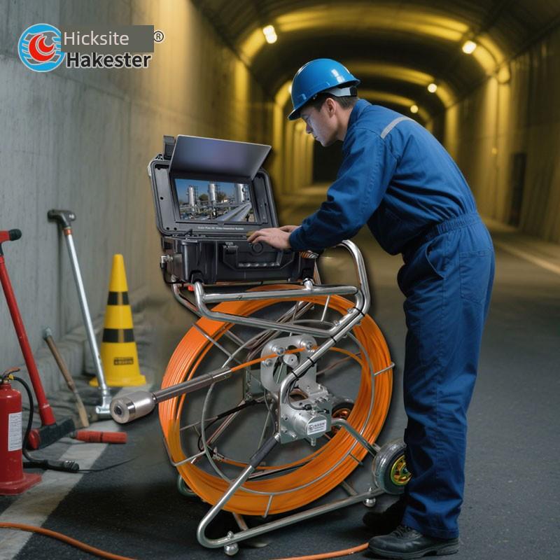 高清管孔内部检测视频成像仪工业内窥镜全景摄像机城市下水道污水