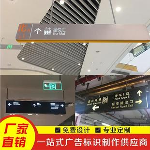 地下车库停车场吊牌灯箱超市卫生间双面导向牌指示牌吊挂商场